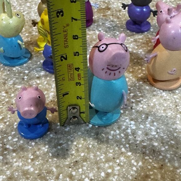 Vintage 2003 Peppa Pig Lot of 9 Mini Figures Hasbro - Picture 14 of 14